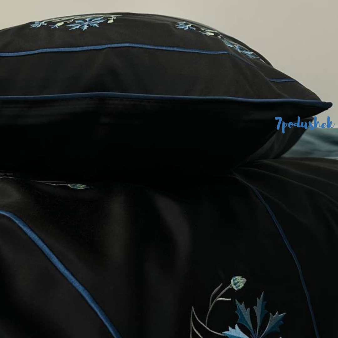 Черный тутовый натуральный шелк