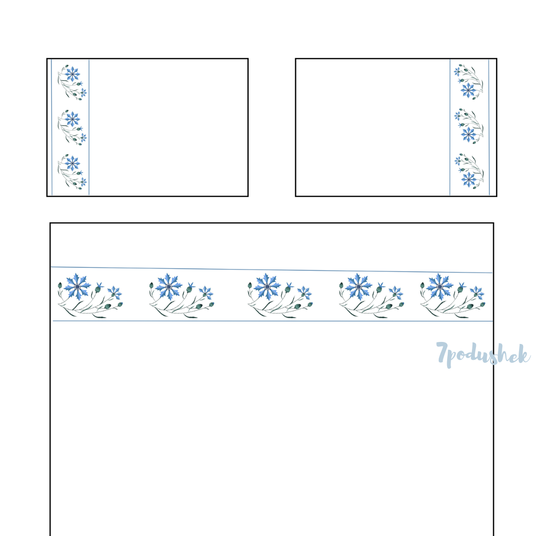 Постельное белье модель кант и вышивка окантовка