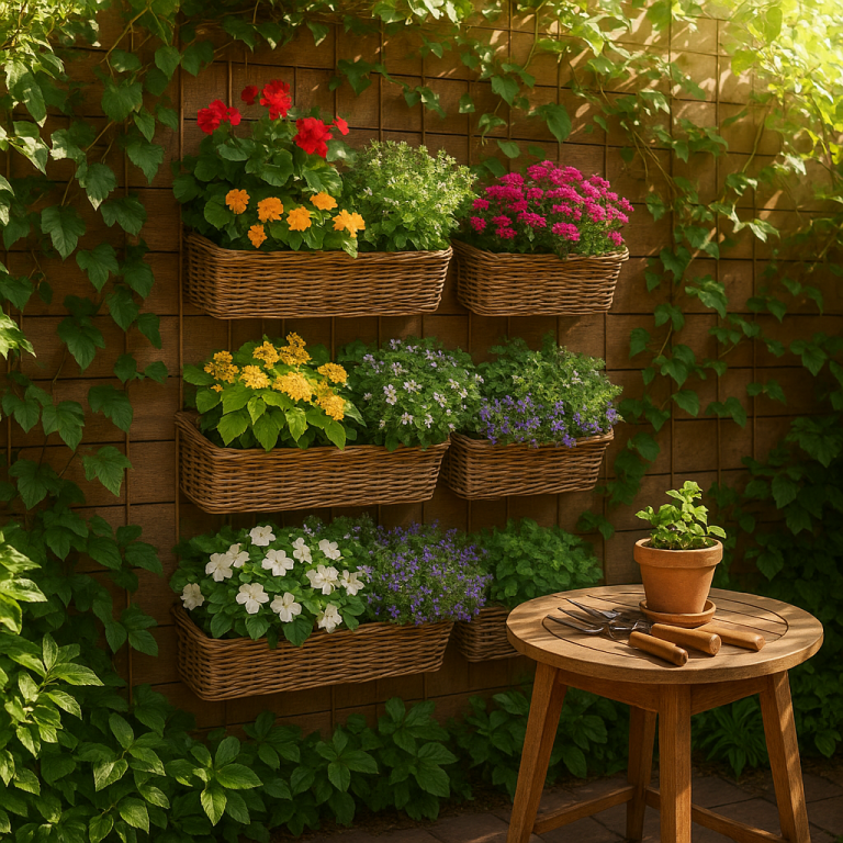    Создайте уютный зеленый уголок: секреты вертикального озеленения с ротанговыми лотками своими руками Loza