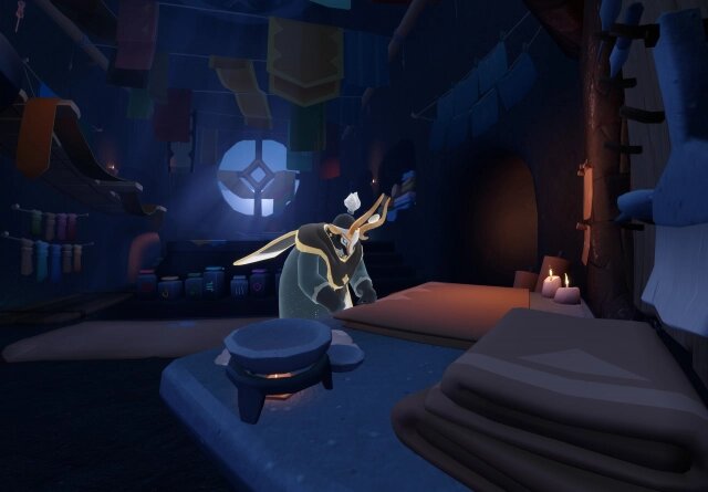    Проводник Сияния в мастерской в Птичьей Деревне