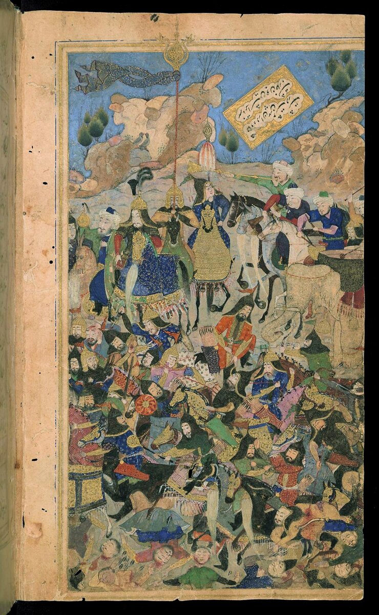    Тамерлан побеждает воинов Золотой Орды во главе с Тохтамышем. Фото: Commons.wikimedia.org