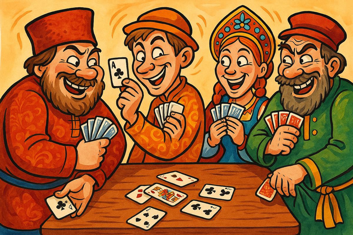 Комичные карточные шулеры - история с юмором