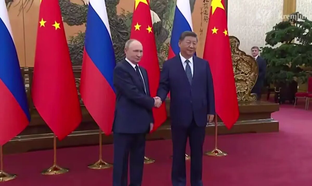    Владимир Путин и Си Цзиньпин. Фото: скриншот видео Кремля