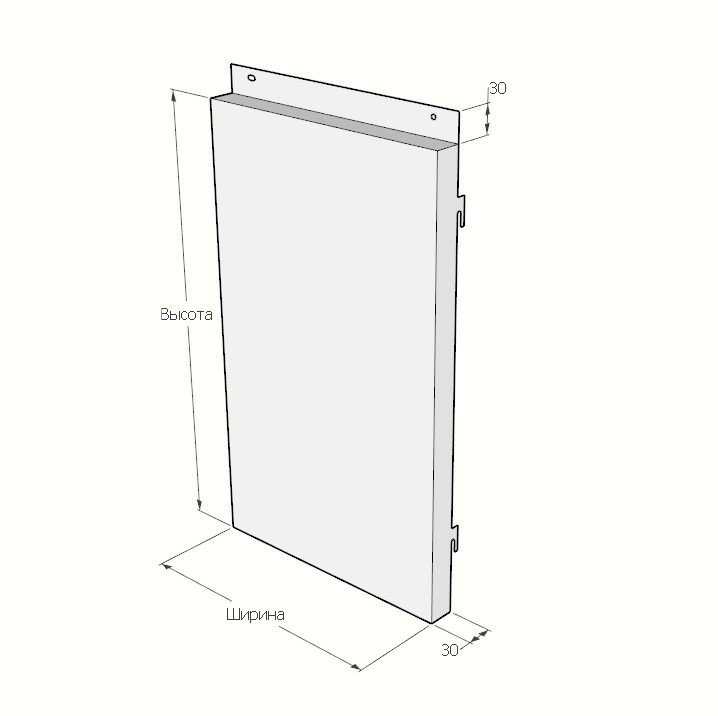Тип фасада из алюминиевых кассет