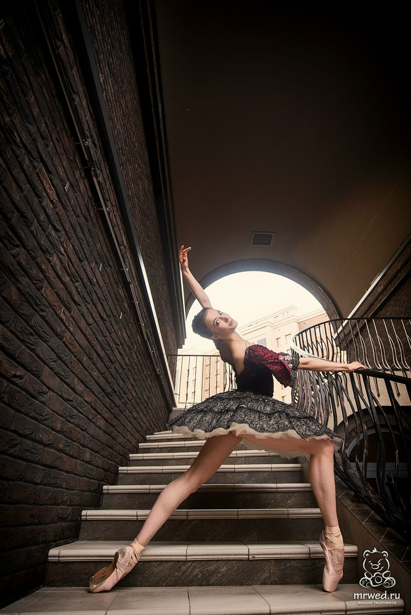 балетная фотосессия на улицах Новосибирске Екатерина Забровская