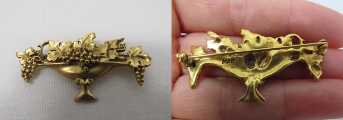 Брошь с маркировкой MAD (Музей искусств и дизайна (MAD), музей в Нью-Йорке, штат Нью-Йорк)