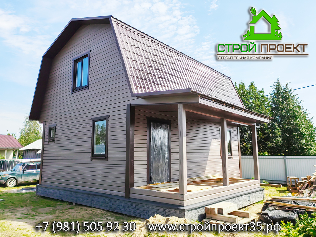 Дом из профилированного бурса