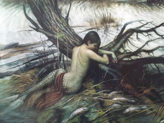 Васнецов - Русалка. Изображение в свободном доступе 