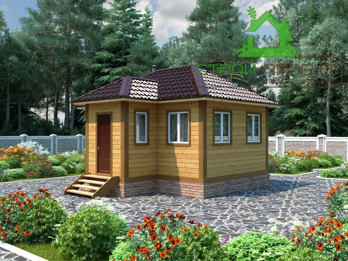 Проект бани из бруса