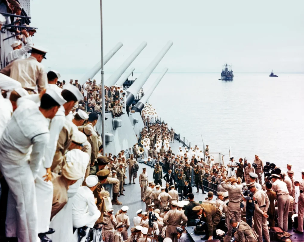 На борту линкора "Миссури"