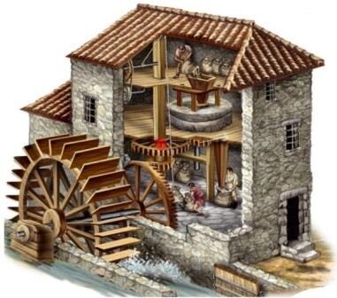 Древняя мельница