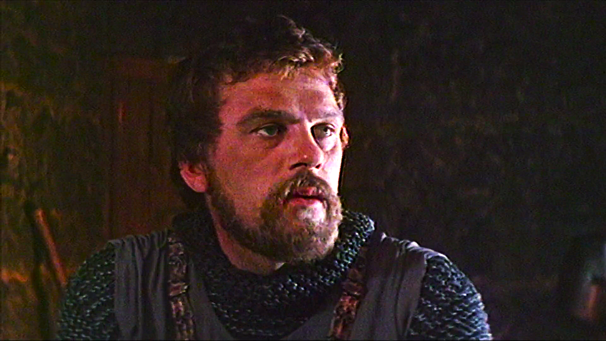 Один из наиболее удачных киноэкранных образов Ричарда I Львиное Сердце. Кадры из фильма «Баллада о доблестном рыцаре Айвенго» (1982 год; производство – СССР. Режиссёр – Сергей Сергеевич Тарасов. Автор сценария – Леонид Николаевич Нехорошев). В роли Ричарда I – советский актёр Ромуалдс Анцанс