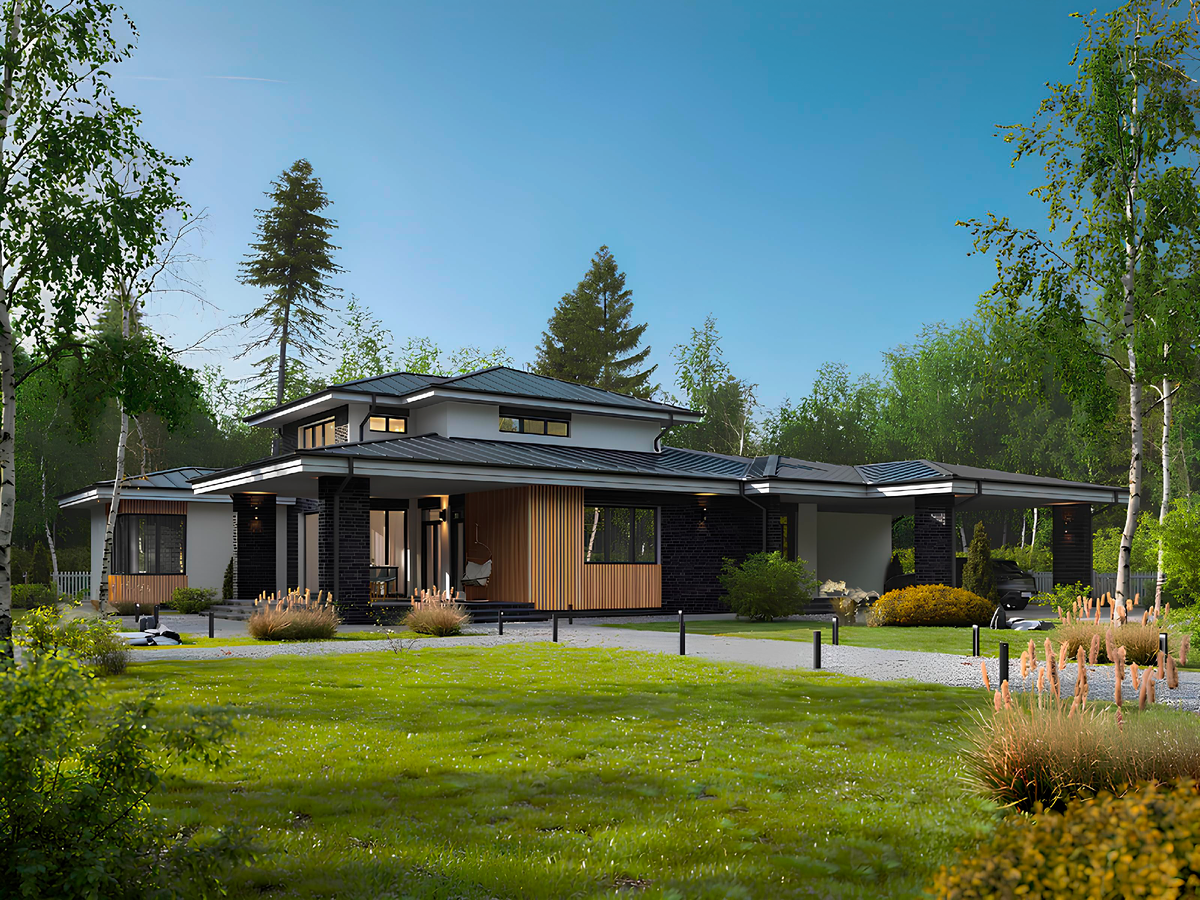 Дом из блока 024