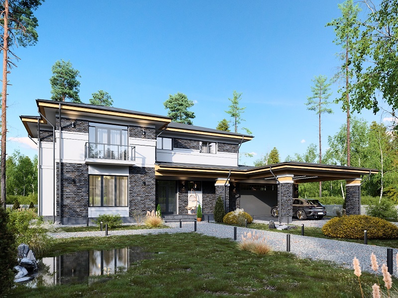 Дом из блока 019