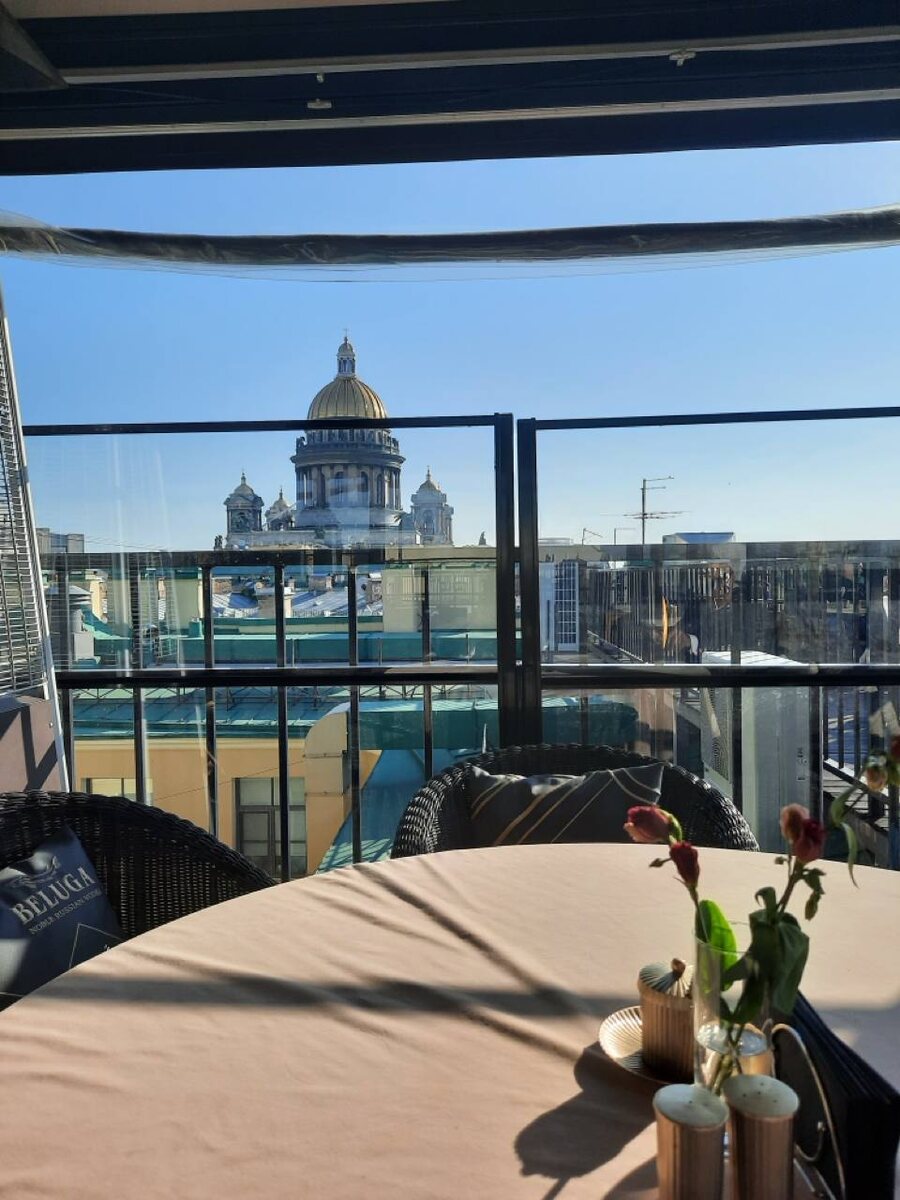 Вид из ресторана в Петр Отеле. Санкт-Петербург. Фото из личного архива 