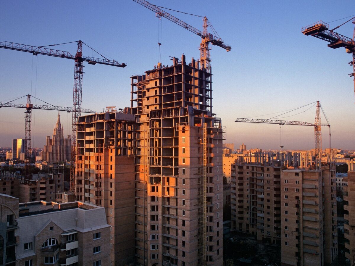    Строительство нового жилья в центре Москвы© РИА Новости . Гунеев Сергей