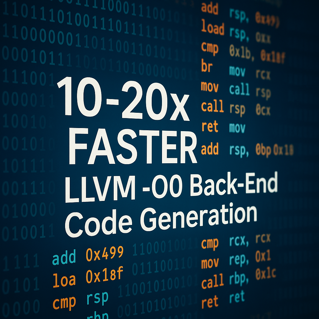 Новый бэкенд TPDE-LLVM ускоряет компиляцию на 10–20 раз при минимальном росте размера кода, сохраняя сопоставимую скорость выполнения программ.