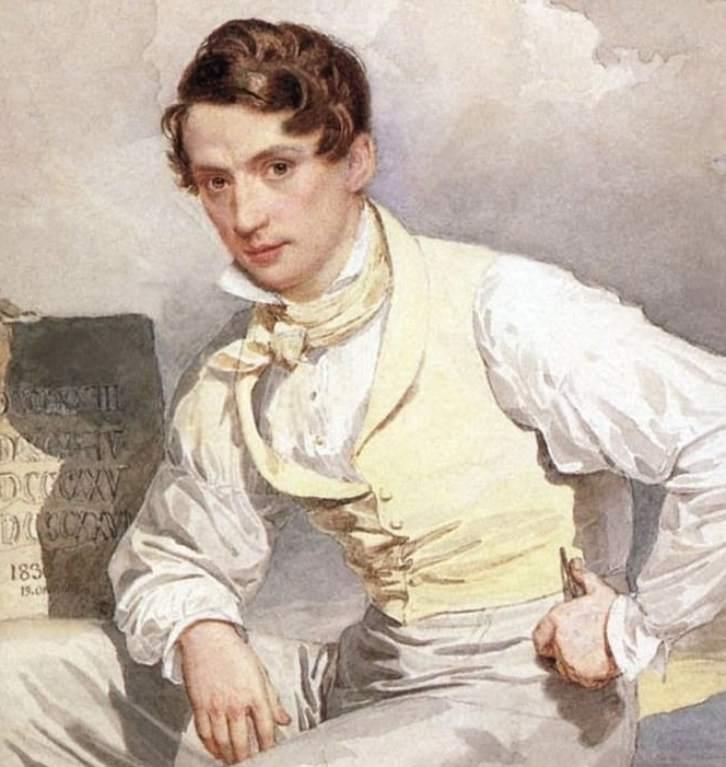 Александр Павлович Брюллов. Автопортрет.1830 г.