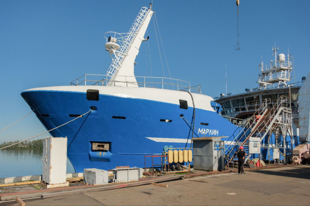 Начались ходовые испытания ярусолова "Марлин" проекта МТ1112ХL / Фото: "Объединенная судостроительная корпорация"  📷
