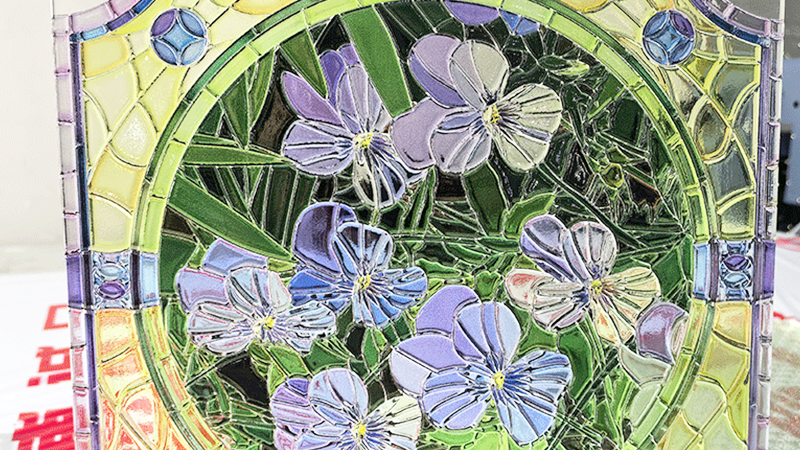 Технология 3D-художественной УФ-печати для декоративного стекла