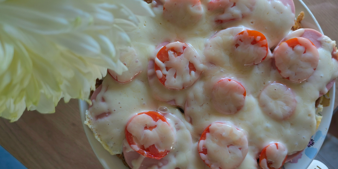 Рецепт овсяноблина, как пицца🍕