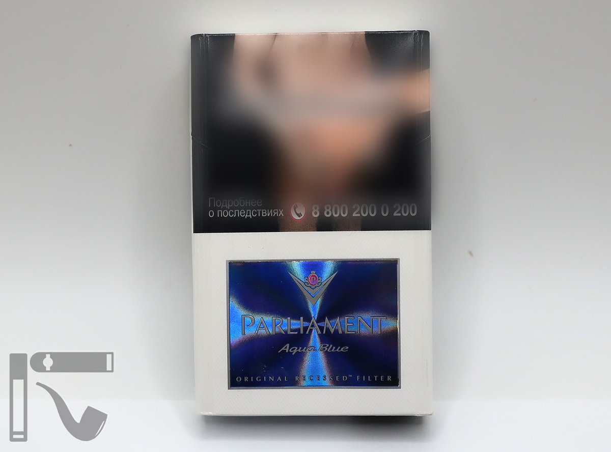 Дубль на сигареты Parliament Aqua Blue. Фото: © канал "Уголок Курильщика"