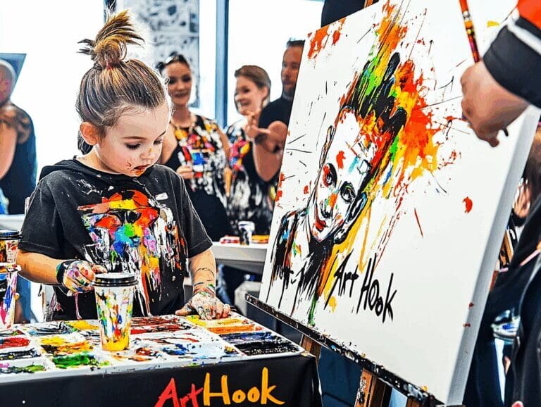    Выездной художник на арт-вечеринку: как создать незабываемые эмоции и сплоченность команды Art-Hook.Ru