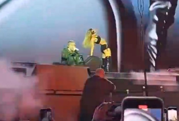    Кадр с концерта Егора Крида. Кадр: Telegram-канал «Подъём»