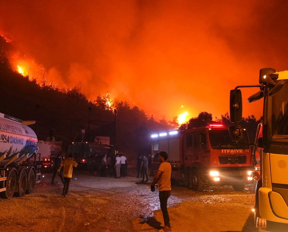 Пожар в Бурсе