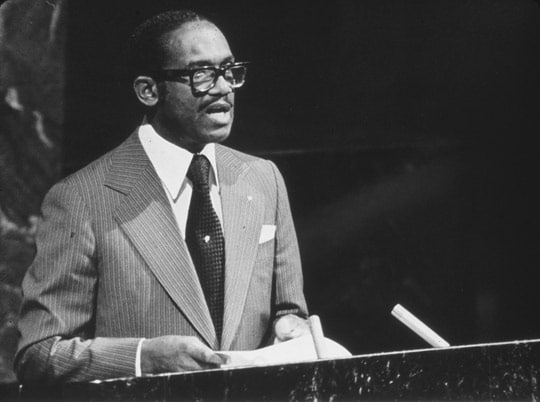 https://openminds.tv/british-derail-un-ufo-642/ Gairy addressing the UN General Assembly. (image credit: ICUFON Archives)