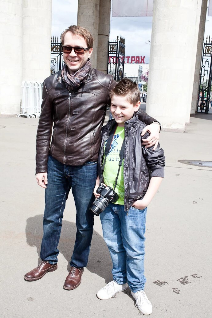 Миронов с  сыном