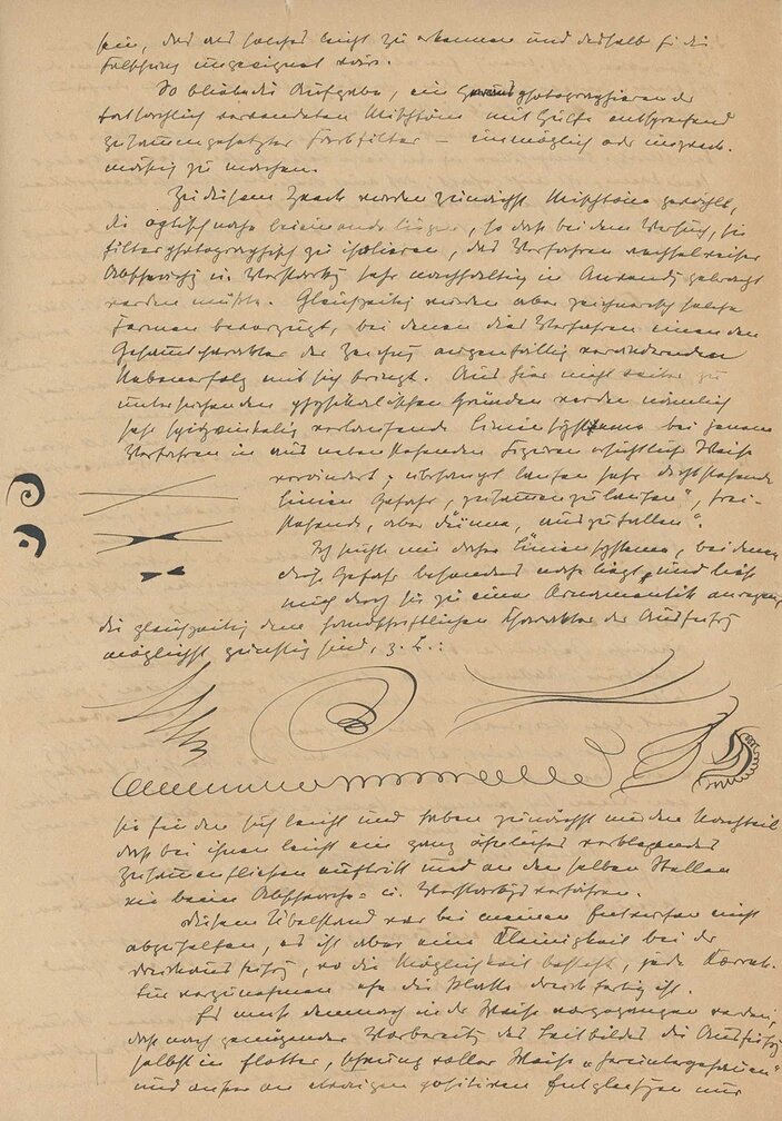 Страница из оригинала письма Отто Лейбера от 12 марта 1922 года.