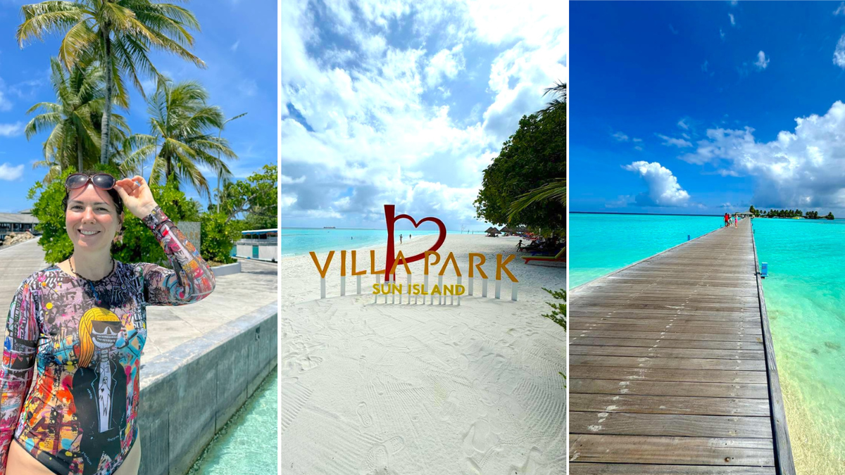 на фото: Villa Park Sun Island Resort. Южный Ари Атолл (South Ari Atoll), остров Налагурайду