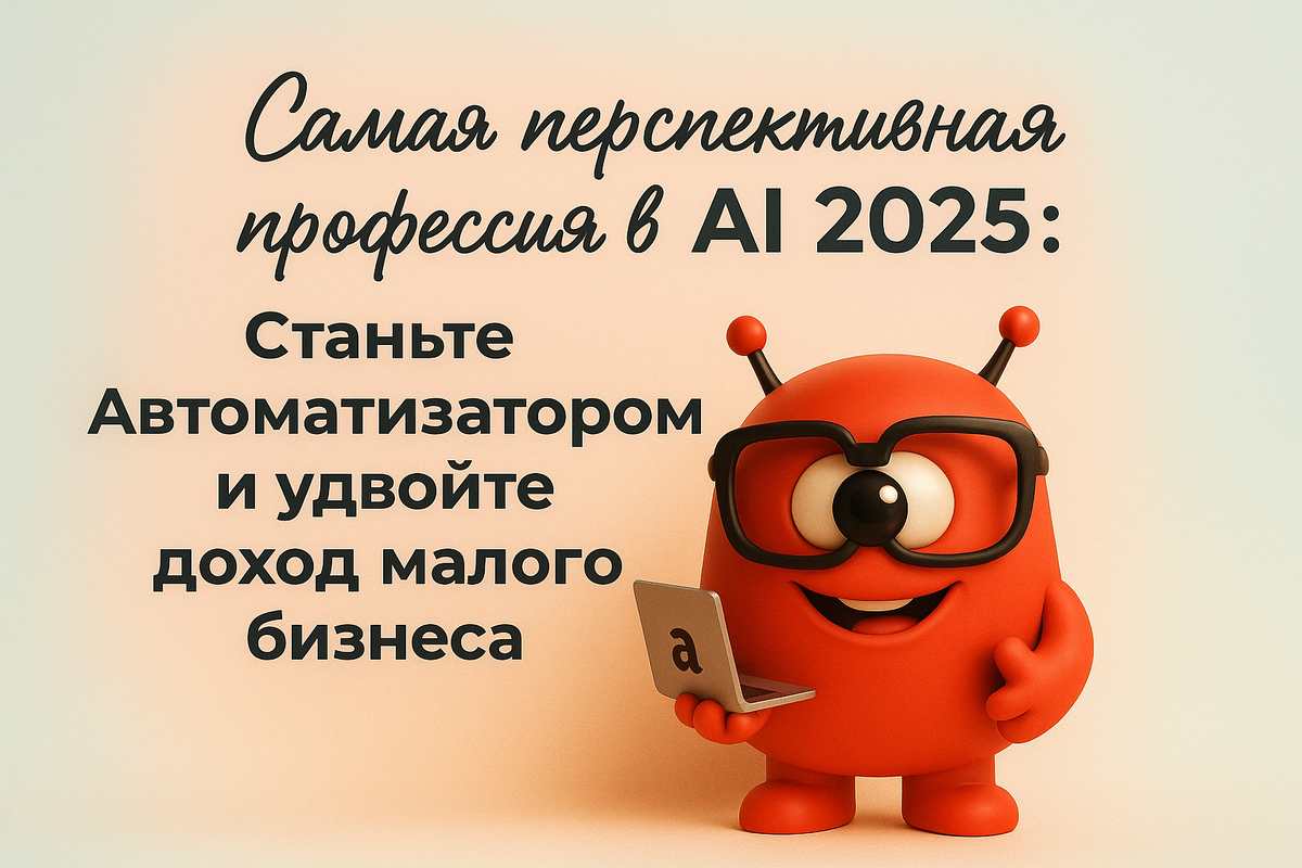    Самая перспективная профессия в AI 2025: Станьте автоматизатором и удвойте доход малого бизнеса Никита Титов