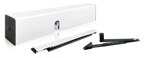 Новый привод для управления противопожарными дверьми и преградами Powerturn SV, арт  
134540, имеет встроеную пружину
