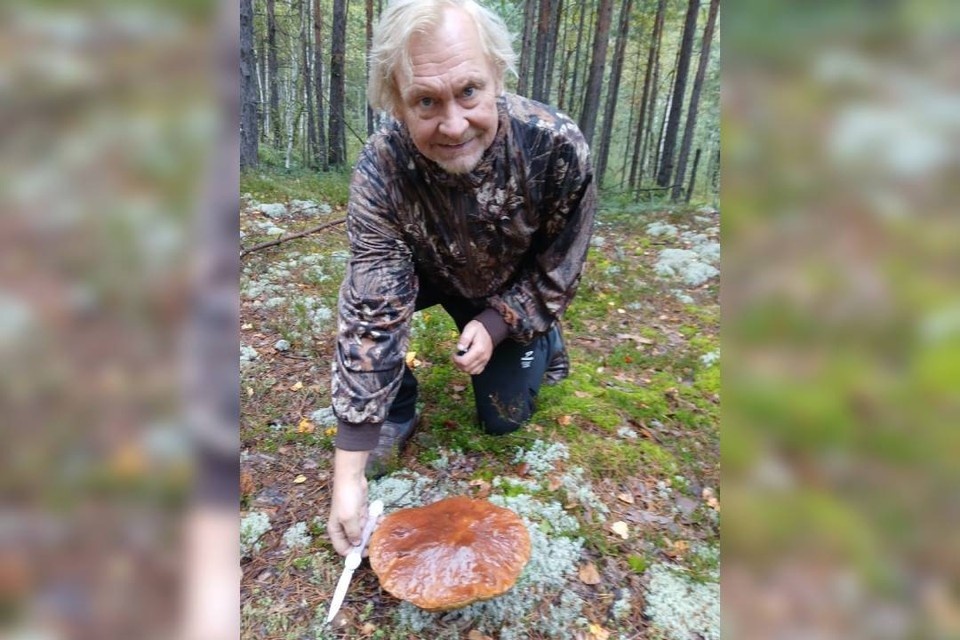    Фотографиями гриба-гиганта Булавинов поделился в соцсетях. Фото: страница Вадима Булавинова в ВК.
