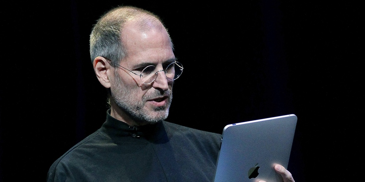 На фото - Стив Джобс