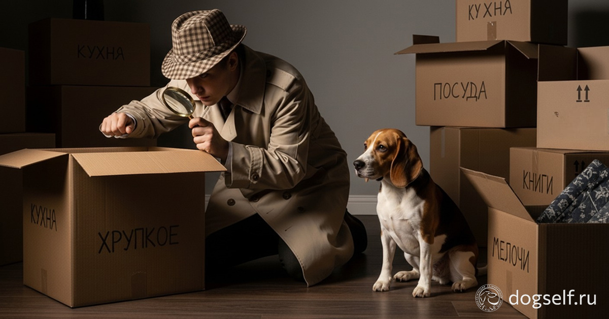 Первая улика в расследовании отказа собаки от еды — стресс после переезда. Мотив пока неясен, но атмосфера в доме определённо изменилась | Изображение: DogSelf