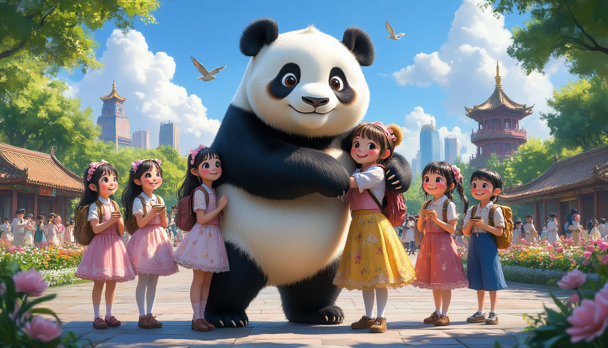 Большая китайская панда ждёт всех в гости