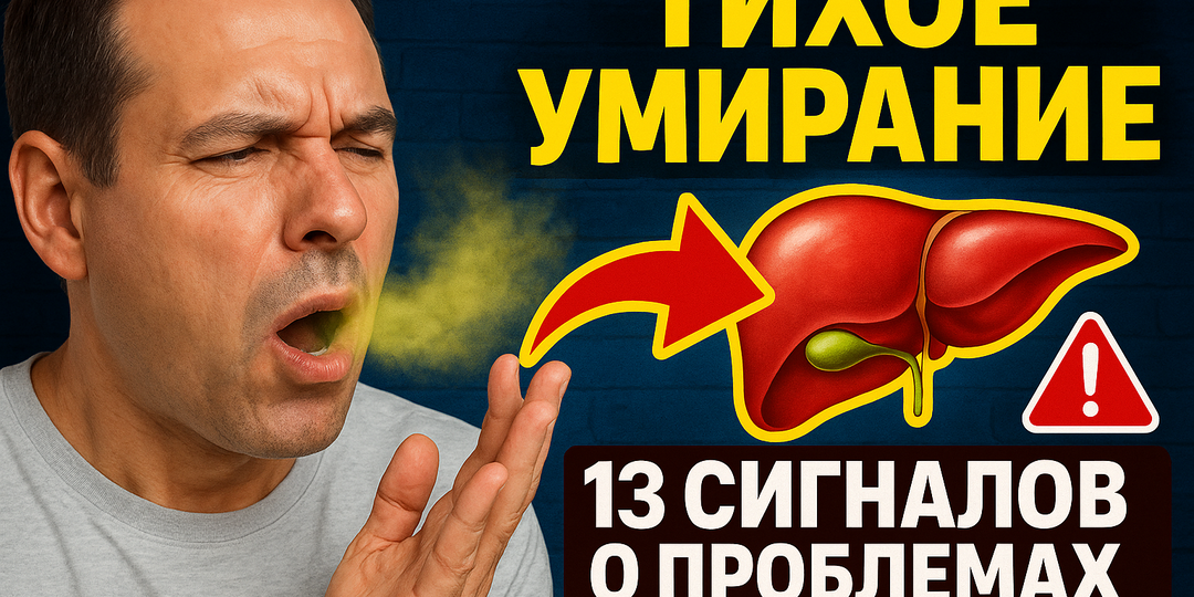 Тихое умирание: 13 сигналов организма о проблемах с печенью, которые нельзя игнорировать