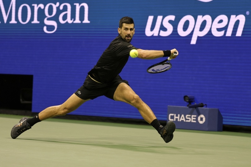     Новак Джокович в игре против Тейлора Фрица на US Open-2025 / фото: AP