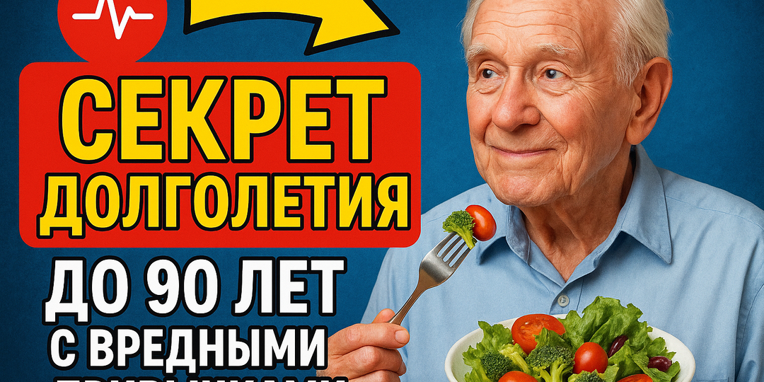 Этот простой секрет питания позволит дожить до 90 лет даже с вредными привычками