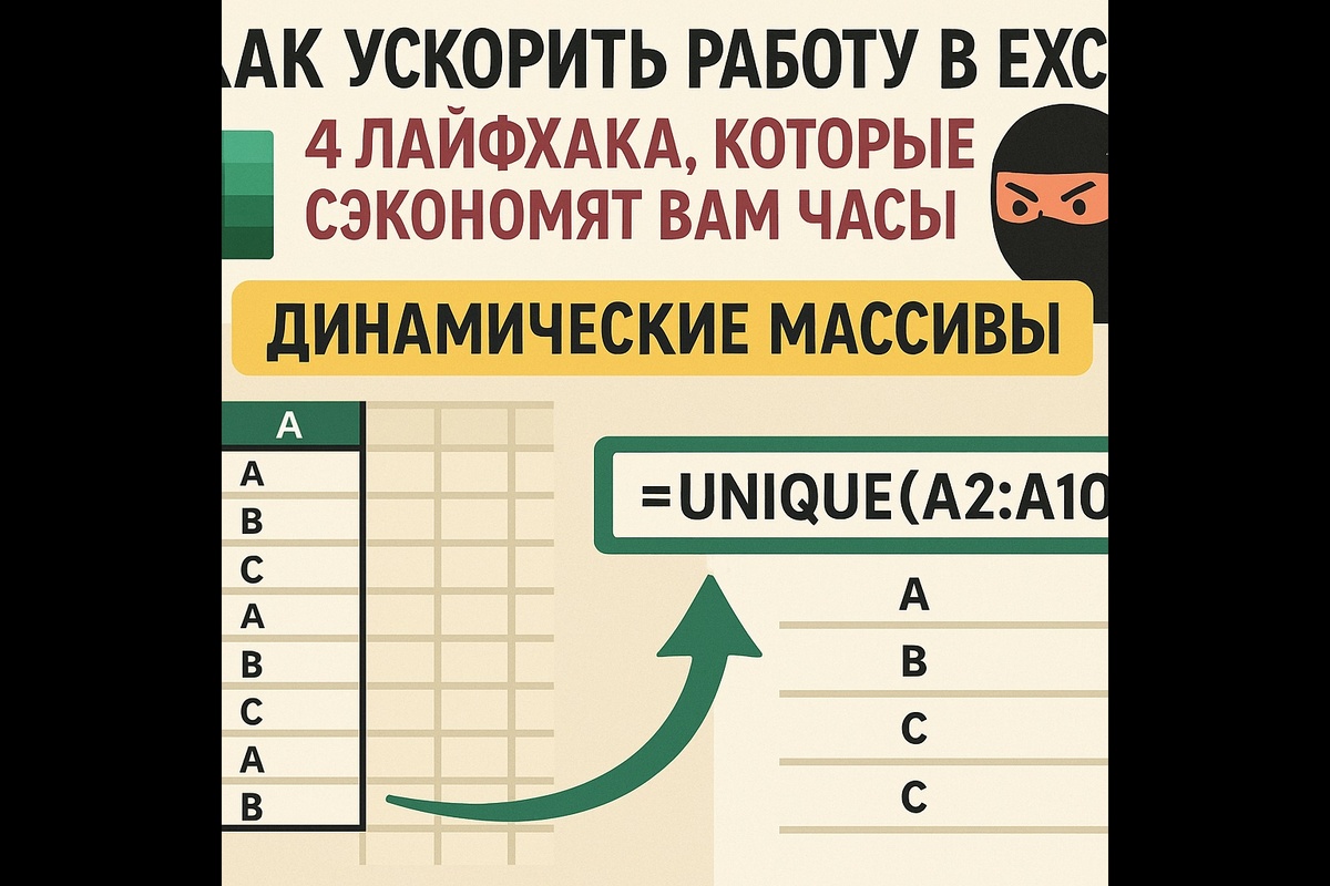 4 мощных лайфхака Excel, которые сэкономят вам часы в 2025 году