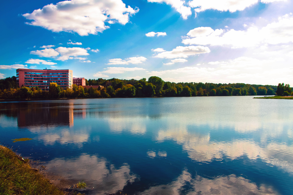 Корпус Московского полиграфического института, ныне Московского Политеха, на Прянишникова, 2