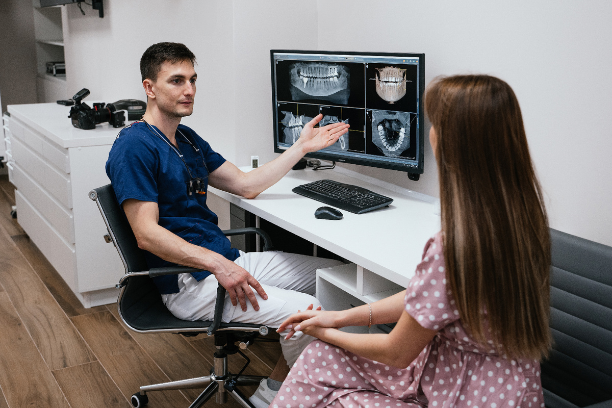 На основании КТ (компьютерной томографии) стоматолог-ортопед составляет детальный план лечения.
