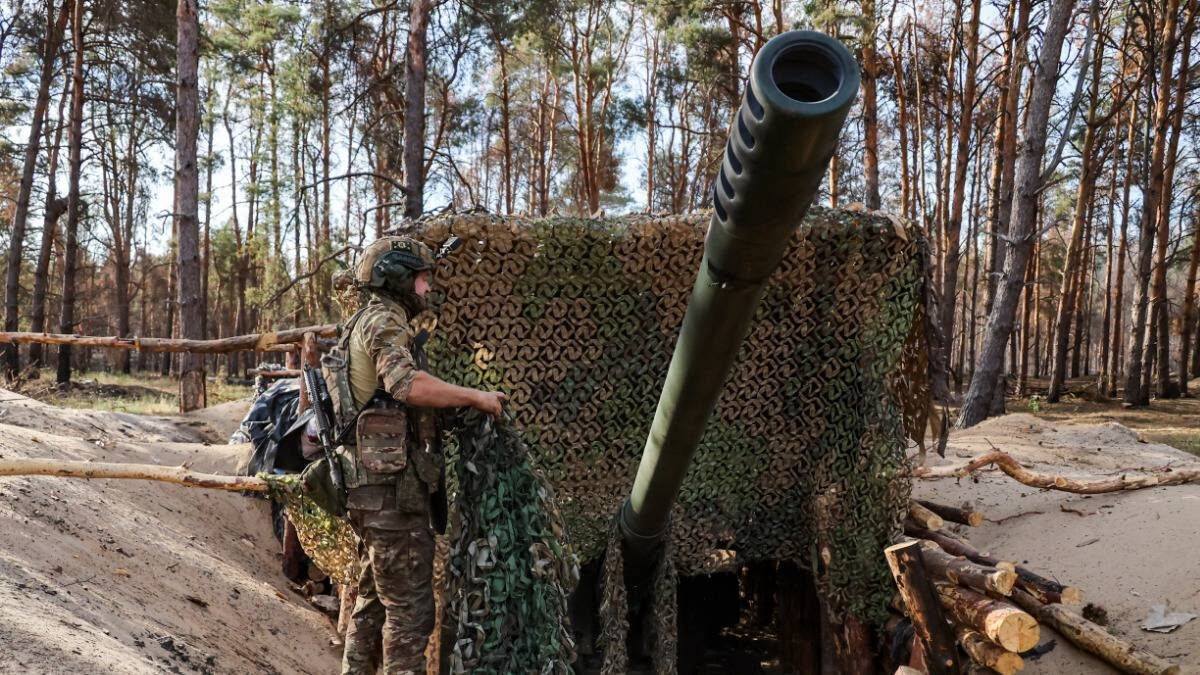    Работа артиллеристов группировки войск «Днепр» в зоне проведения СВО / Фото: Алексей Коновалов / ТАСС