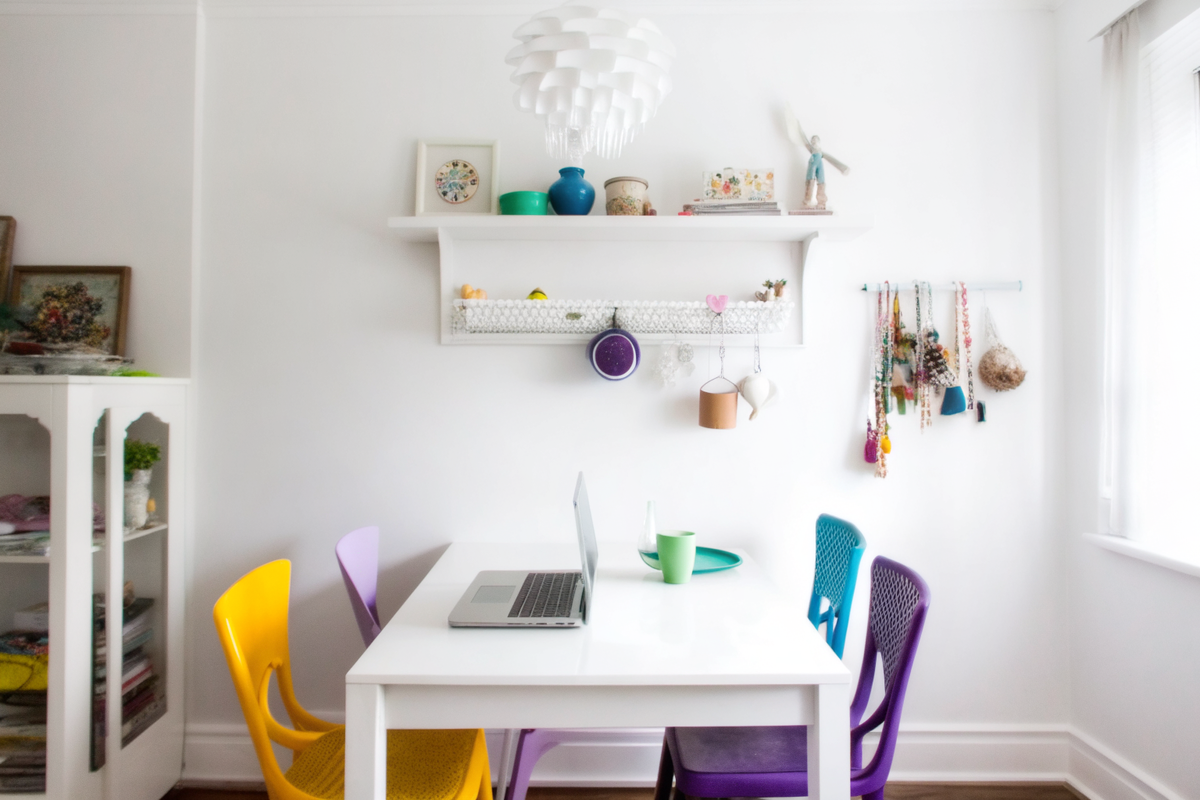 Полки над обеденной зоной