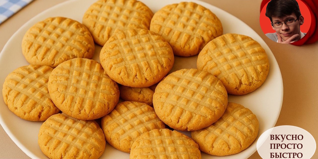 АРАХИСОВОЕ ПЕЧЕНЬЕ за 30 минут. Рассыпчатое, с насыщенным ореховым вкусом и лёгкой пряностью