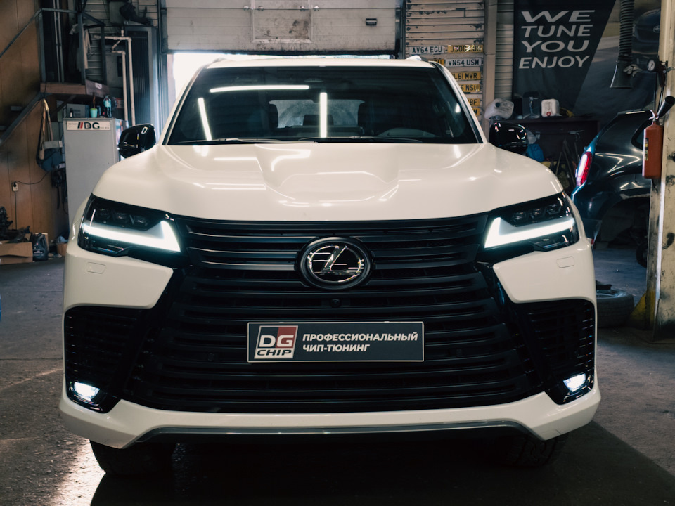 Чип-тюнинг Lexus LX500d 2025 (рестайлинг) LC300. Удаление сажевого фильтра DPF, отключение EGR с увеличением мощности. Stage 1 360hp