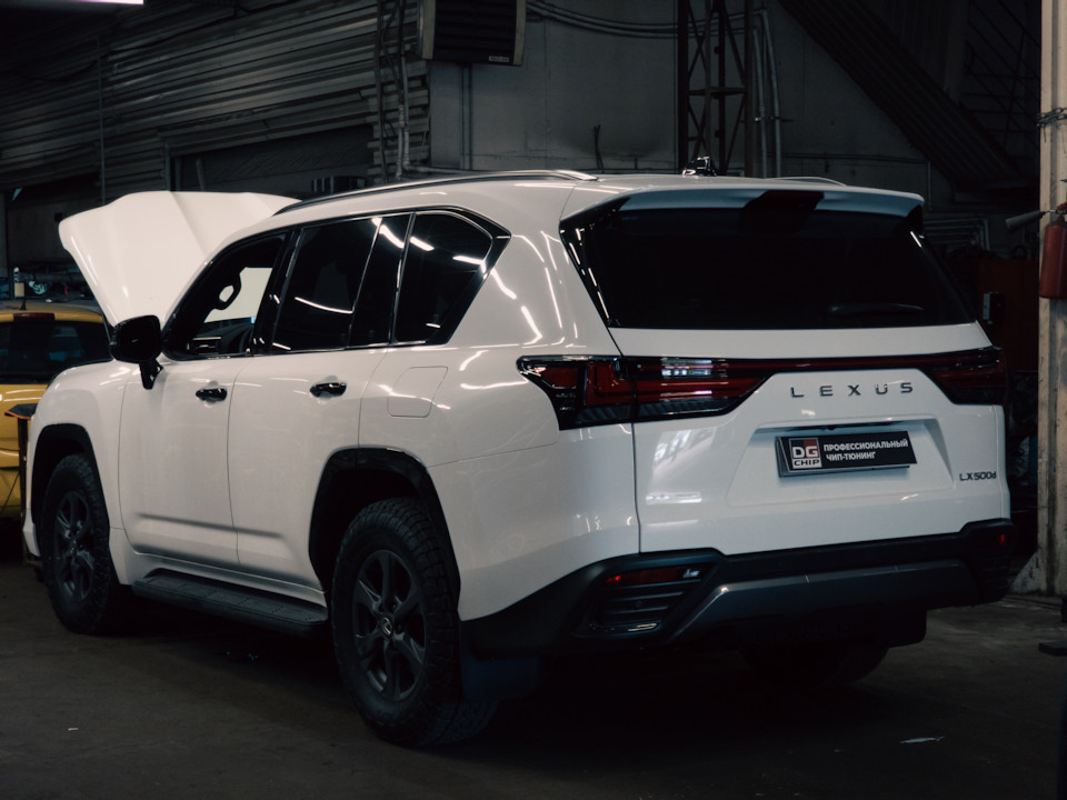 Чип-тюнинг Lexus LX500d 2025 (рестайлинг) LC300. Удаление сажевого фильтра DPF, отключение EGR с увеличением мощности. Stage 1 360hp
